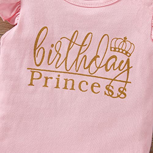 Toddler Kids Baby Girls Birthday Princess Outfits Dress Vest Tank Top Dot Mesh Tutu Skirt3