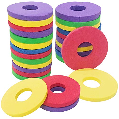 ArtCreativity Foam Disc Refill, Set of 48, Refill Pack for Disc Launcher Gun Set, Assortment of Colors, Foam, Outdoor Games and Activities for Summer, Backyard, and Picnic Fun