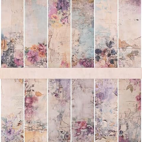 XIHIRCD Vintage Rose Scrapbook Paper Pack Cover