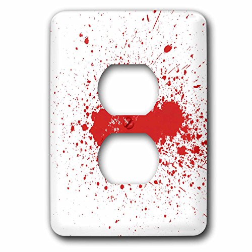 Cache de prise de courant sang pour masquer les plaques jaunies avec le style double 3dRose