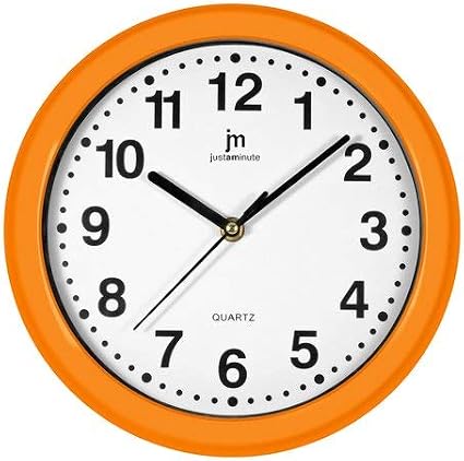 LOWELL Orologio da Parete ø 25 cm Movimento Continuo Colore Arancione :  Amazon.it: Casa e cucina