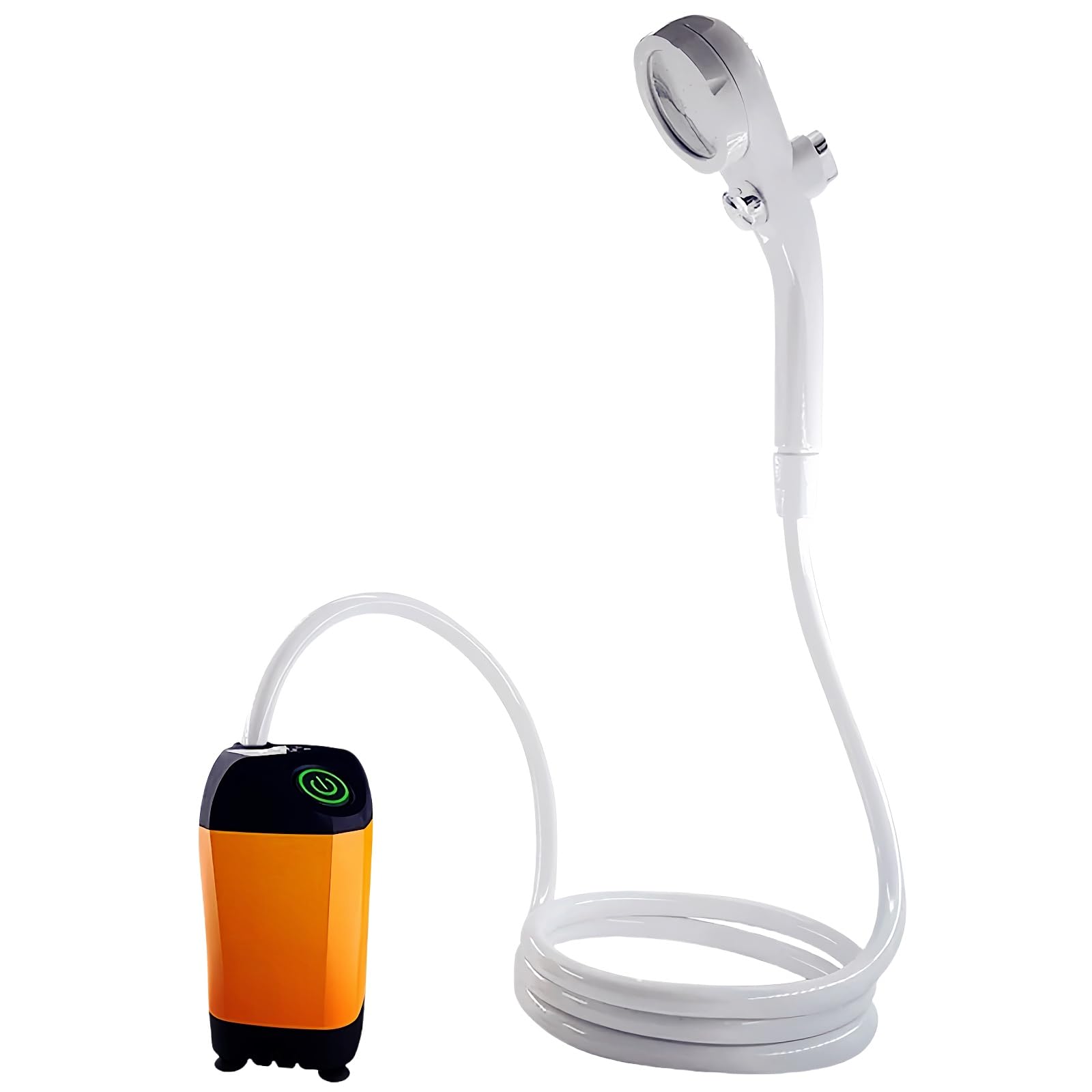 Fay Bless Przenośny prysznic na kemping, 4500 mAh, akumulator kempingowy z inteligentnym wyświetlaczem temperatury LED, wodoodporny zestaw prysznicowy IPX7, do wędrówek, podróży, samochodu, zwierząt