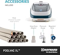 Vista 6 de Hayward W32025ADC PoolVac XL - Limpiador de piscina de succión para piscinas de gunita enterradas de hasta 20 x 40 pies con manguera de 40 pies