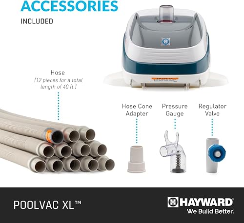 Miniatura 6 de Hayward W32025ADC PoolVac XL - Limpiador de piscina de succión para piscinas de Gunite enterradas de hasta 20 x 40 pies con manguera de 40 pies