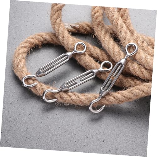 UKCOCO 5 piezas Tensores M5 de acero inoxidable 304 para cable de acero, tensores para vallas, toldos y cuerdas miniatura 6