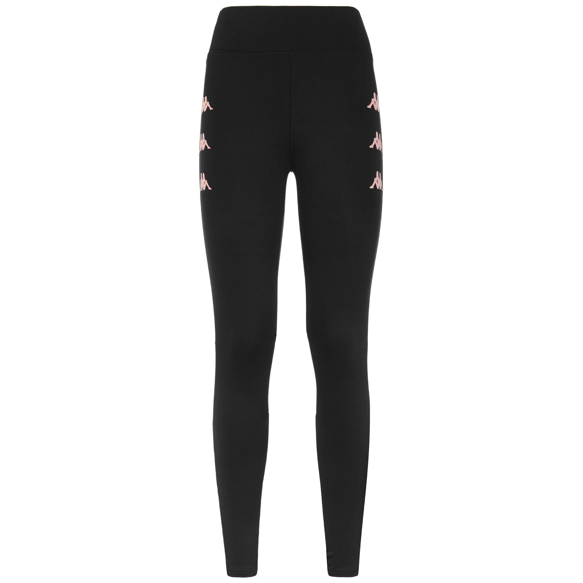 Kappa Damen Bivys Sporthose, Black-Pink Skin, L