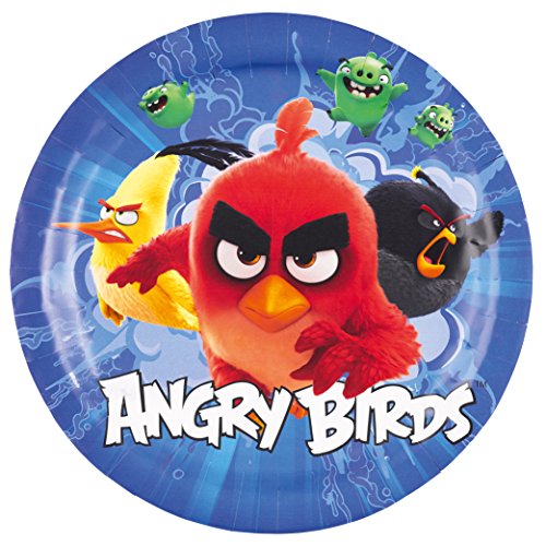 Amscan - 9900927 - 8 Piatti Angry Birds