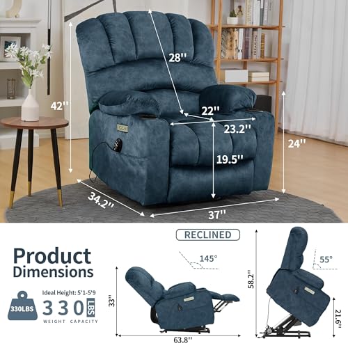 Sillón reclinable eléctrico con soporte para adulto miniatura 2