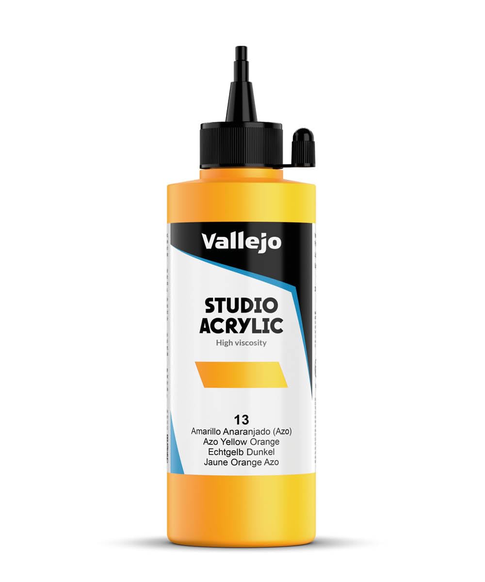 Vallejo Orange Av Studio Acrylic : 200Ml Bottle Azo Yellow