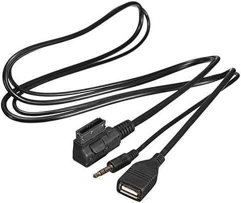 Miniatura 8 de Keenso Audio AMI - Cable auxiliar USB de 0.138 in, adaptador USB de 0.138 in, cable de carga para interfaz de audio MMI para S5 Q5 Q7 A3 A4L A5 (1