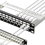 Einfache Reparatur – der Keystone des Koppler-Patchpanels ist abnehmbar, wenn notwendig für Ersatz oder Upgrade. Wenn Sie in Zukunft erweitern müssen, können Sie den Cat7-Koppler einfach durch andere Koppler wie Faseradapter, Koaxialkupplung, HDMI, VGA und so weiter ersetzen.