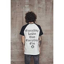 MERCHCODE Motörhead Everything Louder Raglan T-Shirt Homme - Les Beatles, Paul McCartney, John Lennon, RIngo Starr, George Harrison MERCHCODE Motörhead Everything Louder Raglan T-Shirt Homme – Image 6