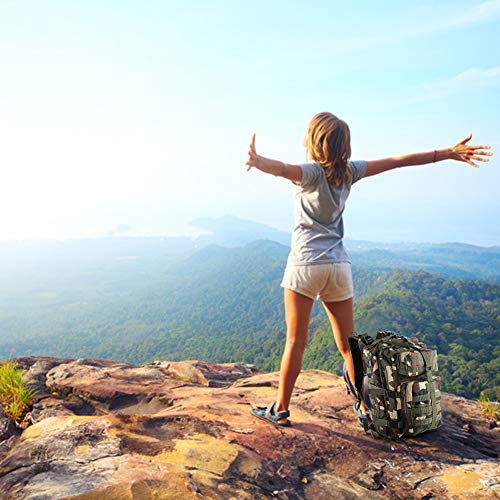 Military Tactical Backpack Army 3 Day Assault Pack Rucksack Molle Bag Bug Out Bag Day Pack For Hiking Camping Traveling (35L, Jungle Camouflage) #TOP7