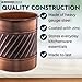 Monarch Abode Kitchen Utensil Holder – Wave Embossed Metal Antique Copper Utensil Holder, Decorative Utensil Crock for Kitchen Counter, Cooking Tool and Spatula Holder for Countertop, Caddy Organizer