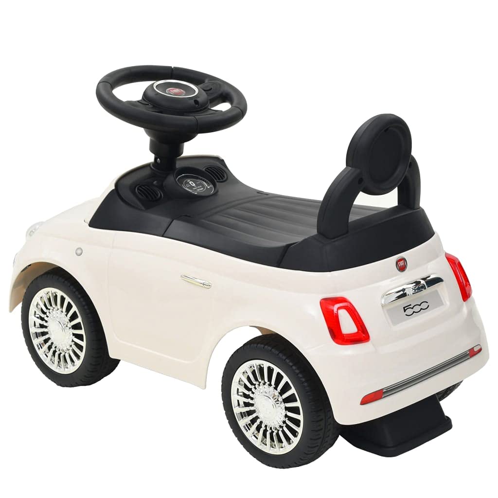 Coche correpasillos Fiat 500 Blanco Juegos y Juguetes Juguetes Juguetes para montarse Vehículos a Pedales o para Empujar