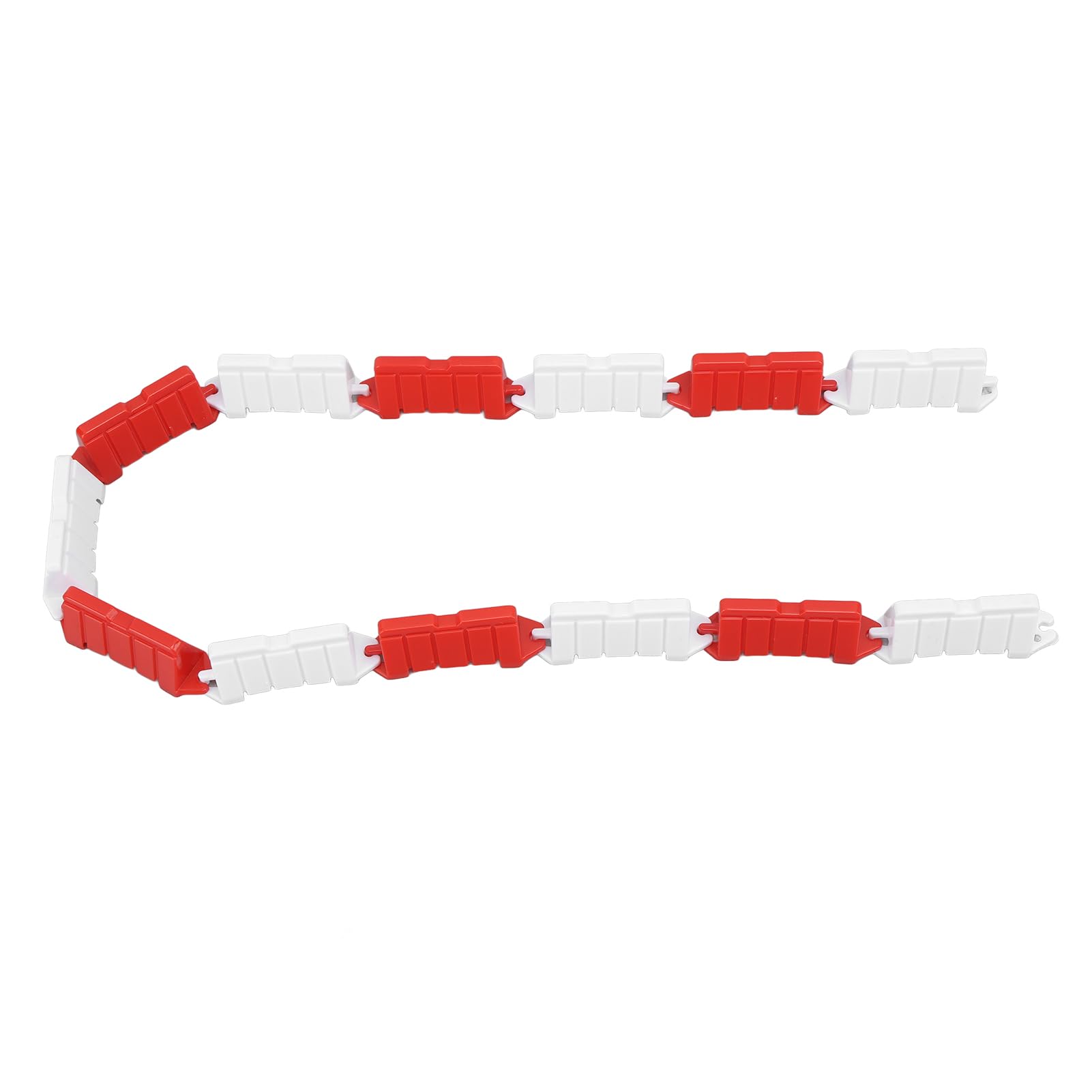 RC Road Barrier, RC Drift Field Fence 50Pcs Red and White Solid Construction for 1/18 Remote Control Car