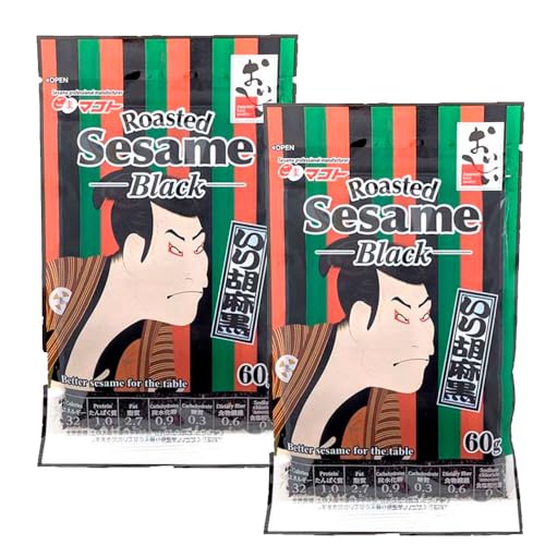 Semillas de sésamo negro tostado 60 g - pack de 2 unidades