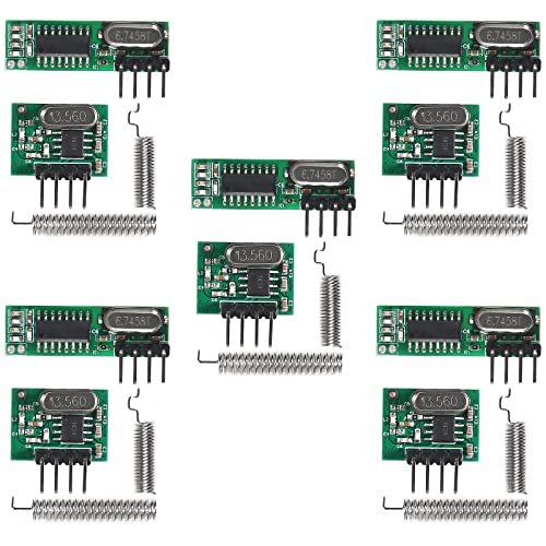Trasmettitore e ricevitore RF 433 MHz Supereterodina UHF ASK Modulo Interruttore di Controllo Remoto Per Arduino Wireless Kit Fai da Te.