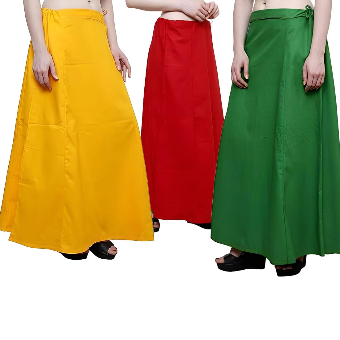 Cotton Petticoat for Saree - Plus Size Saree Petticoat for Women | Comfortable and Breathable Saree Underskirt with Drawstring