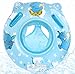 O-Kinee Anillo de Natación Bebe, Lindo Patrón Natación Inflable Flotador de Piscina Juguetes de Desarrollo de Natación en Agua para Bebé 6-36 Meses, Azul