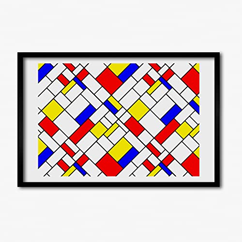 Affiche decorative Tulup 60x40 cm et cadre de tableau moderne Abstrakcja en bois