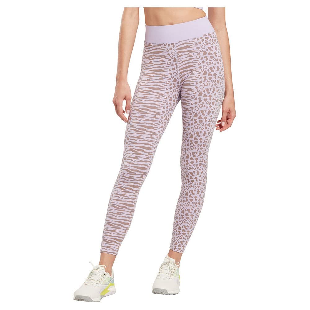 Reebok Women's Modern Safari Cotton Leggings, Purple Oasis, L