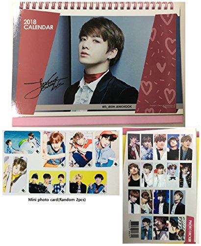 BTS calendar 2018-2019 with Mini photo card and Stickers (JUNGKOOK)