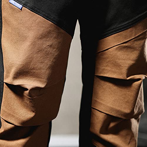 XYGJZ Men's Casual Cargo Pants Outdoor Patckwork Harem Pants RY21 6