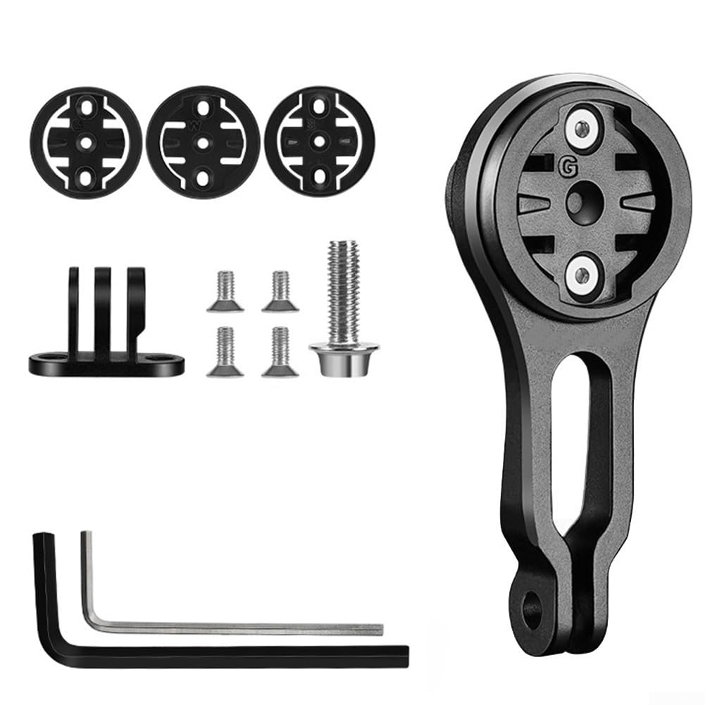 Aluminum Alloy Bike Computer Mount for BLENDR Split Type Stem, Compatible with Garmin/Wahoo/Thyrton/Front-Light and Cycling Accessories(bike computer mount)