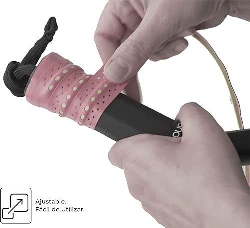 Miniatura 5 de ShockOut Dual Pro Grip + Overgrip (blancoamarillo) - Sistema combinado de absorción de impactos y mejora de agarre para deportes de raqueta