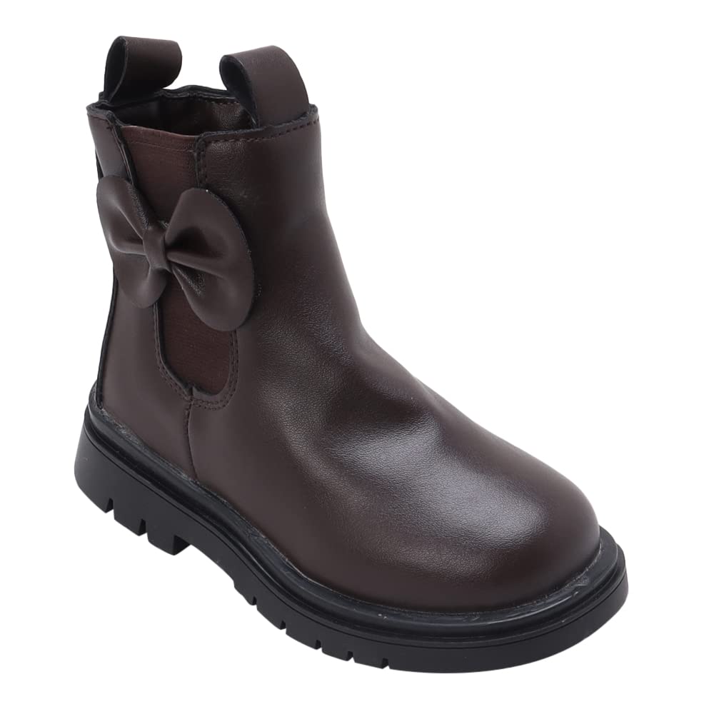 Hopscotch Girls PU Bow Applique Ankle Length Boots in Brown Color, UK:12 (HIL-4226512) (B0BL3P9562) Amazon Price History, Amazon Price Tracker