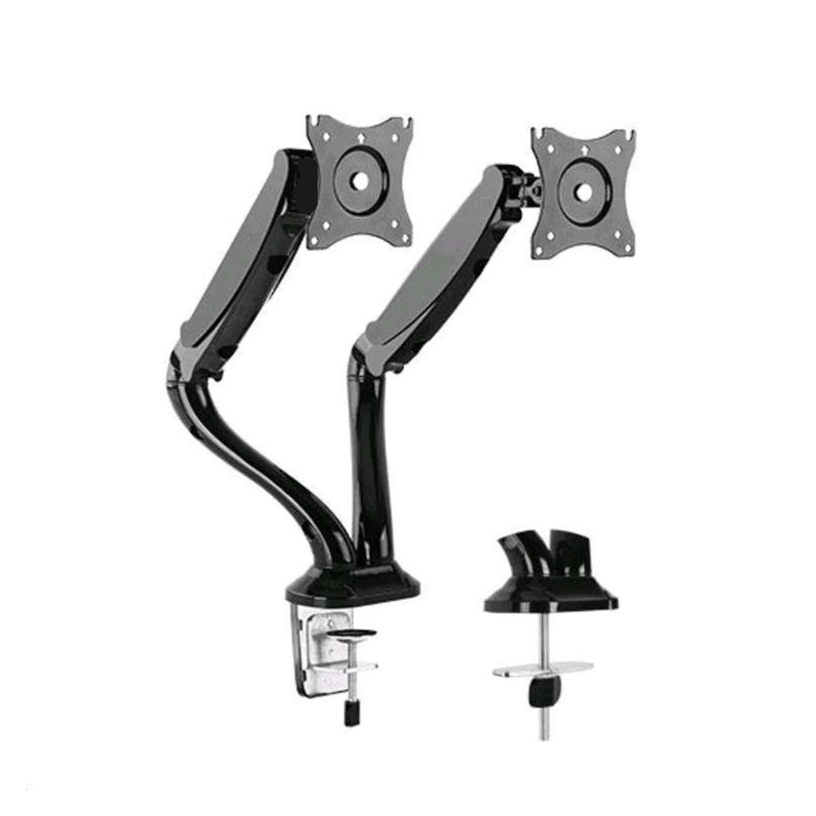 TKJfdTY Double Arm Tv Lcd Monitor Desktop Mounting Bracket Art Rotating Gas Spring -