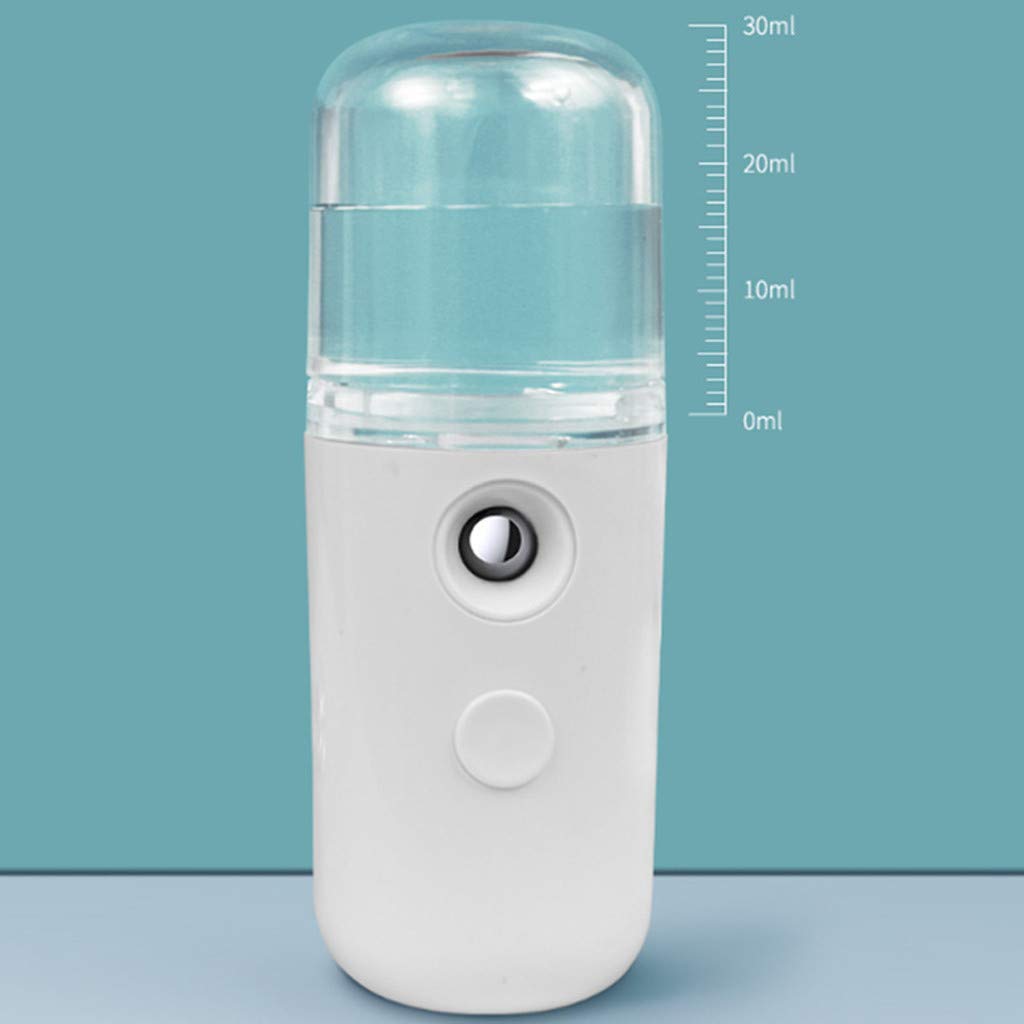 Nano Facial Spray Water Replenisher Hydrating Sprayer - USB Rechargeable Face Moisturizing Atomization Sprayer (White)