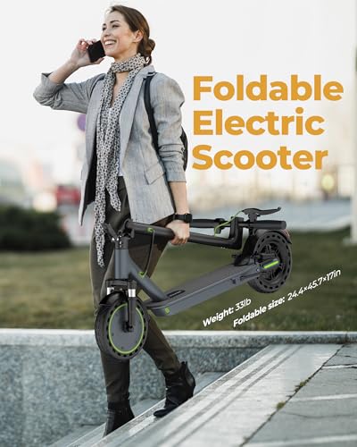 Roinside Electric Scooter (Gray&Black) - 350W Motor, 19 MPH Top Speed, 23 Mile Range - Image 5