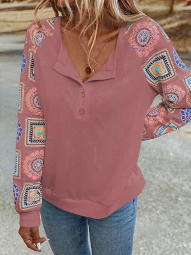 Image of Women's Floral Print Round Neck Full Sleeve TOP || Women Top's || Tops for Womens|| Women Long sleevetops