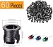 RUNCCI-YUN 60Pcs 5mm Luces LED de Diodo 12V DC Pre Wired LED...