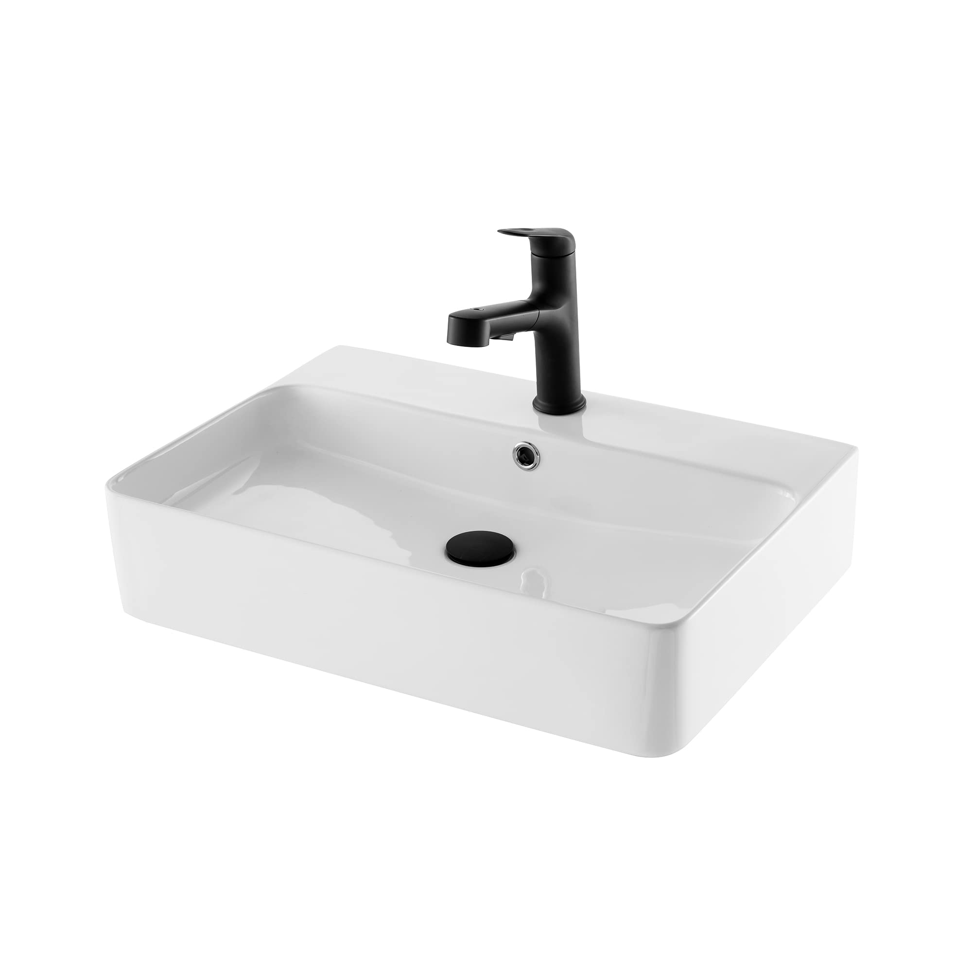 【Montaje en pared/montaje bajo posible】 esmalte de alta calidad, fácil de limpiar, ahorra espacio, ideal para baños pequeños, lavabos, lavabos blancos, lavabos de pared (60 cm cuadrado)