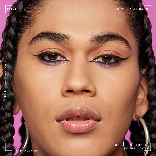 NYX Professional Makeup Fond de Teint Effet Flouté Bare With Me Blur Couvrance Moyenne Fini Naturel Niacinamide Matcha & Glycérine Hydratation Jusqu'A 12H Teinte : Golden 08 - vue 4