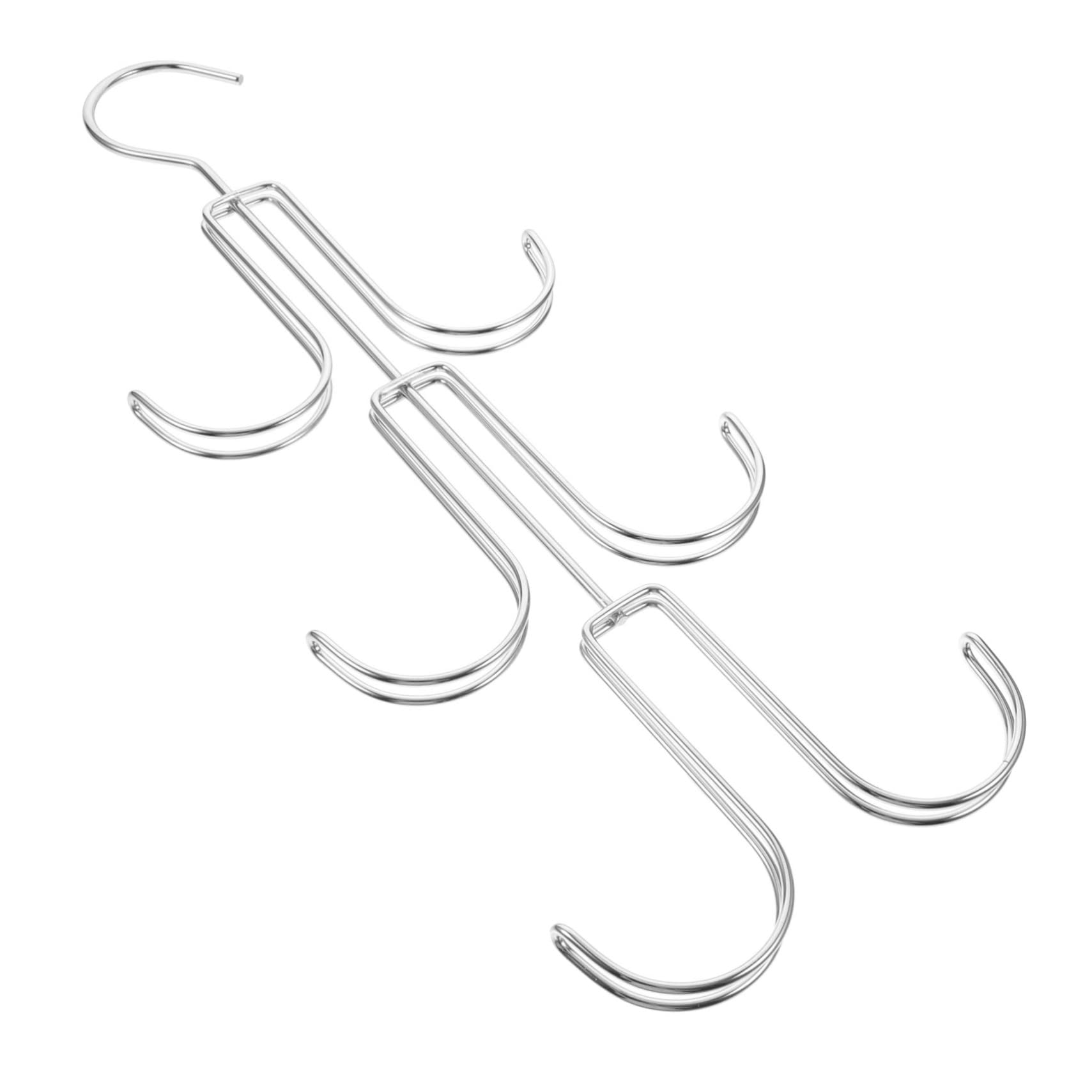 Cabilock 5 Stück Multifunktionaler Drehbarer Kleiderschrank Hänger aus Robustem Praktischer Organizer für Handtaschen Schals und Handtücher Platzsparend Einfache Aufbewahrung ohne Bohren