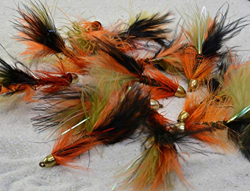 Thin Mint Streamer Fly Fishing Flies - Cone Head - Weighted - Mustad Signature Hooks - 1 Dozen Flies in Hook #6, #8 or Assorted - Trout Flies (Hook #6) - Thumbnail 3