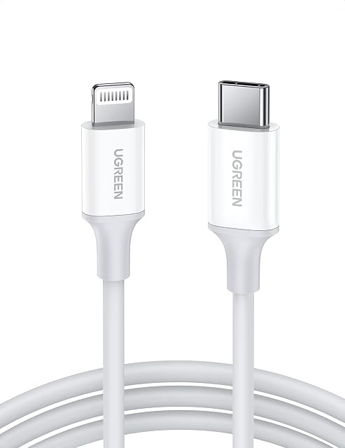 UGREEN USB C to Lightning Cable MFi Certified Type C iPhone Charger Cable Compatible with iPhone 14 Pro Max 13 12 11 XR XS X 8 Plus SE 2022, iPad Mini, MacBook Pro Air (1M)