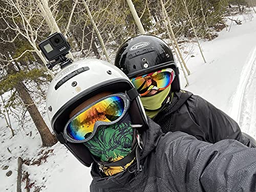 Hallwayee Ski Goggles Outdoor Motorcycling Goggles Anti Fog Glare Adjustable Strap Snowboard Goggles For Adults Kids Youth For Outdoor Sport Skiing, Snowboarding, Skating, Motorcycling, Cycling (Rainbow) #TOP7