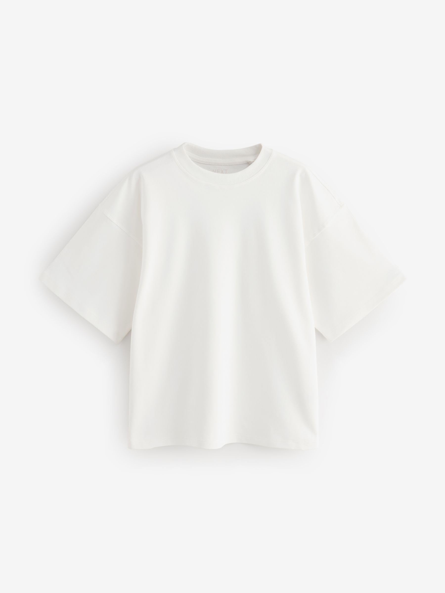 NEXT Donne Confezione da 5 T-Shirt squadrate in 100% Cotone a Manica Corta