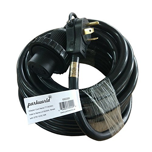 Buy Parkworld 692200 RV Shore Power 30A Extension Cord Adapter TT30P