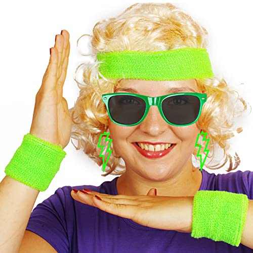 BDSHUNBF 12 pezzi Accessori Vestiti Anni 80 Donna