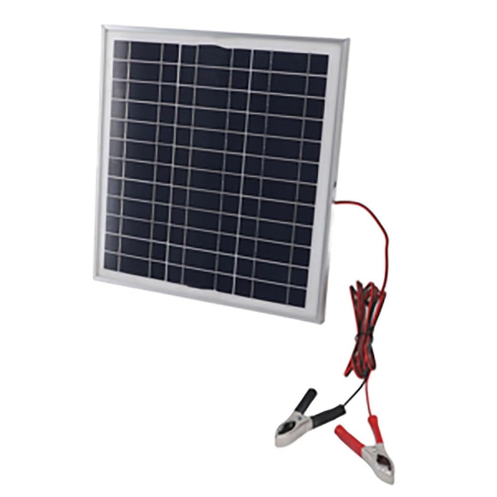 Panneau solaire monocristallin 20 W, chargeur de batterie portable 12 V avec cadre et câble en aluminium, module PV étanche pour camping, camping-car, randonnée
