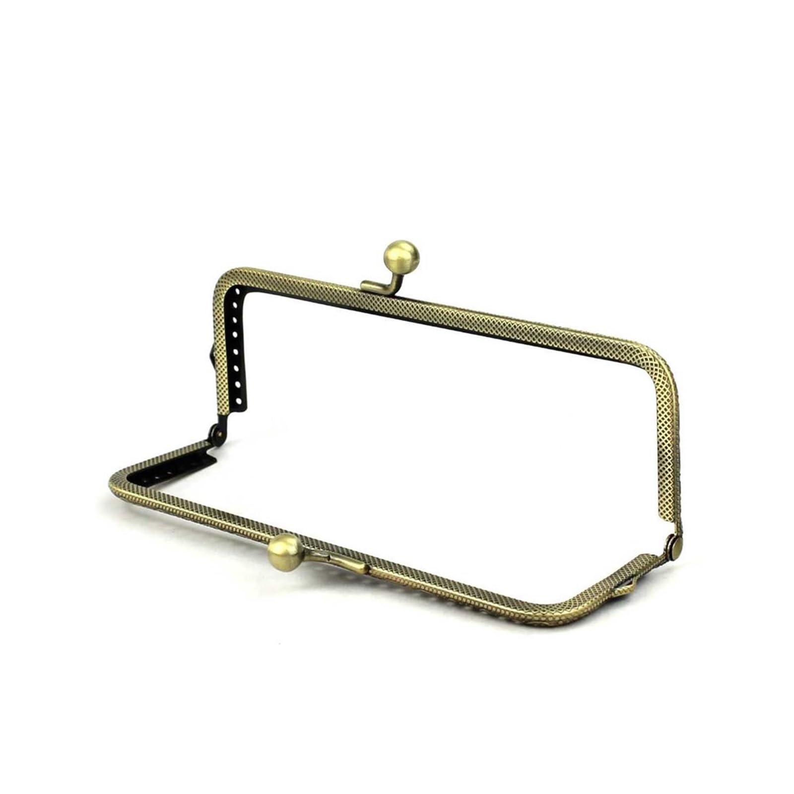 Metalowe ramki z zapięciem typu „kiss clasp”, Ramka na torebkę Antyczny Brąz 15 cm Kwadratowy Metal Rzeźbiony Zapięcie pocałunek Akcesoria do toreb 10 szt