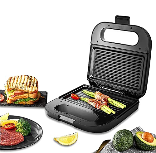 GIONEE Brand brings premium Electric Automatic GRILL SANDWICH Maker/Toaster Machine with Fixed Non Stick Plates for Home use 750 W (Silver-Black)