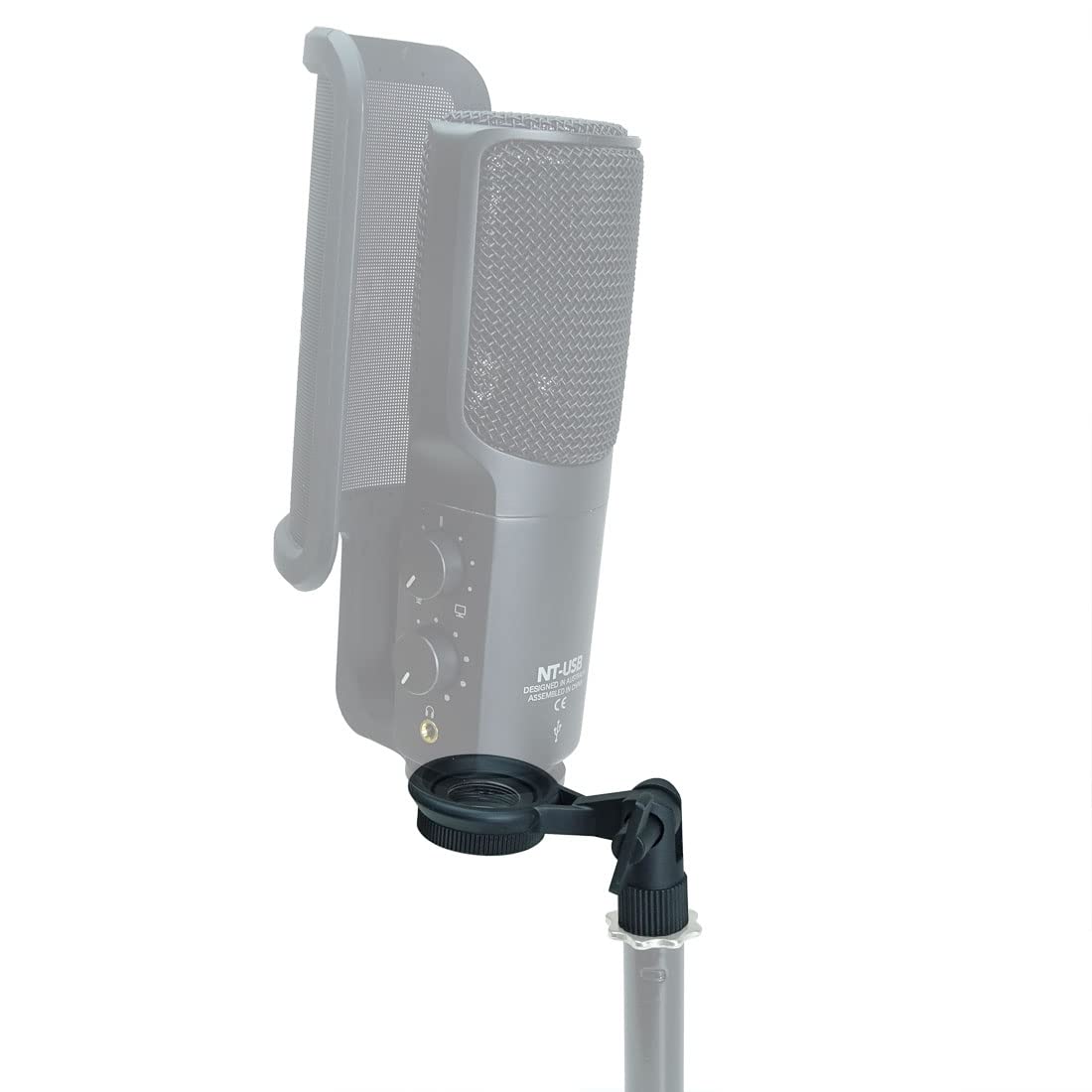 keepdrum MSA033 Mikrofon-Halterung + WS02 Windschutz für Rode NT1-A NT-USB Podcaster