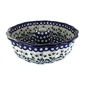 Blue Rose Polish Pottery Alyce Ring Cake Pan
